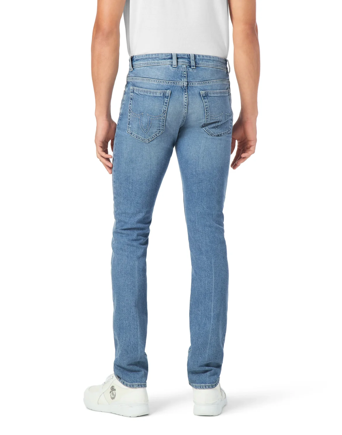 Super Straight Cut Denim Trousers, цвет: Синий