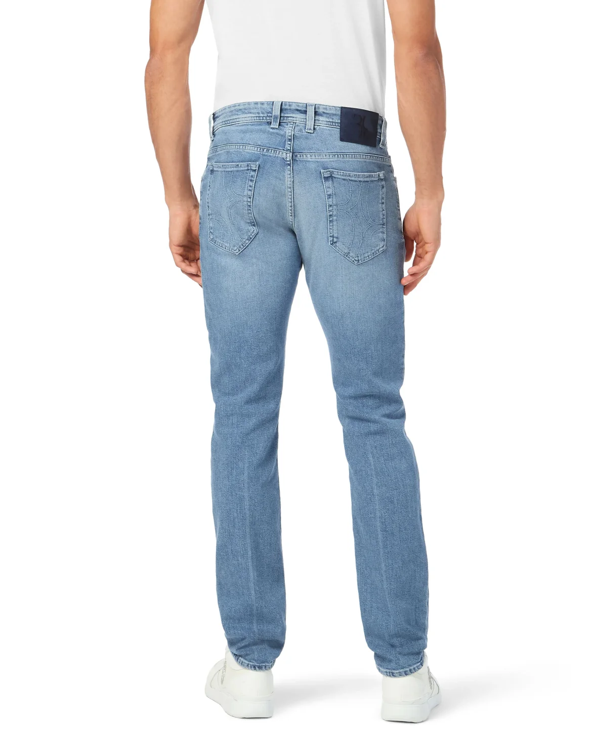 Super Straight Cut Denim Trousers, цвет: Синий