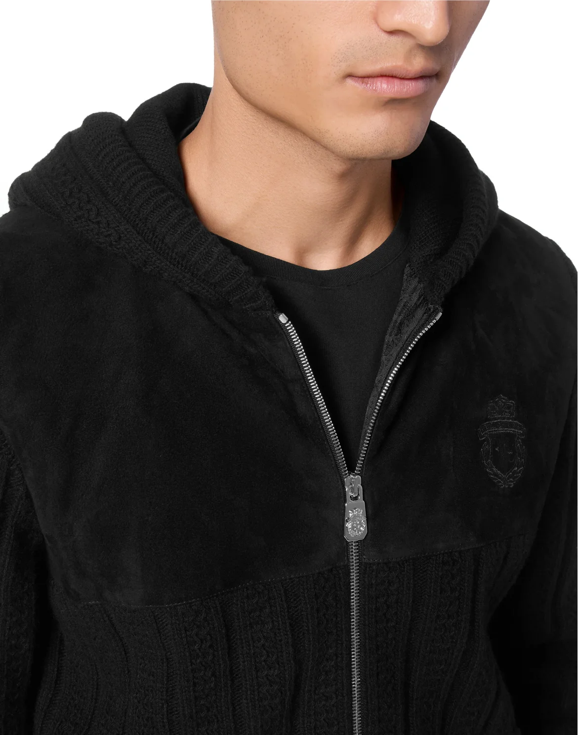Wool Knit hoodie, цвет: Черный