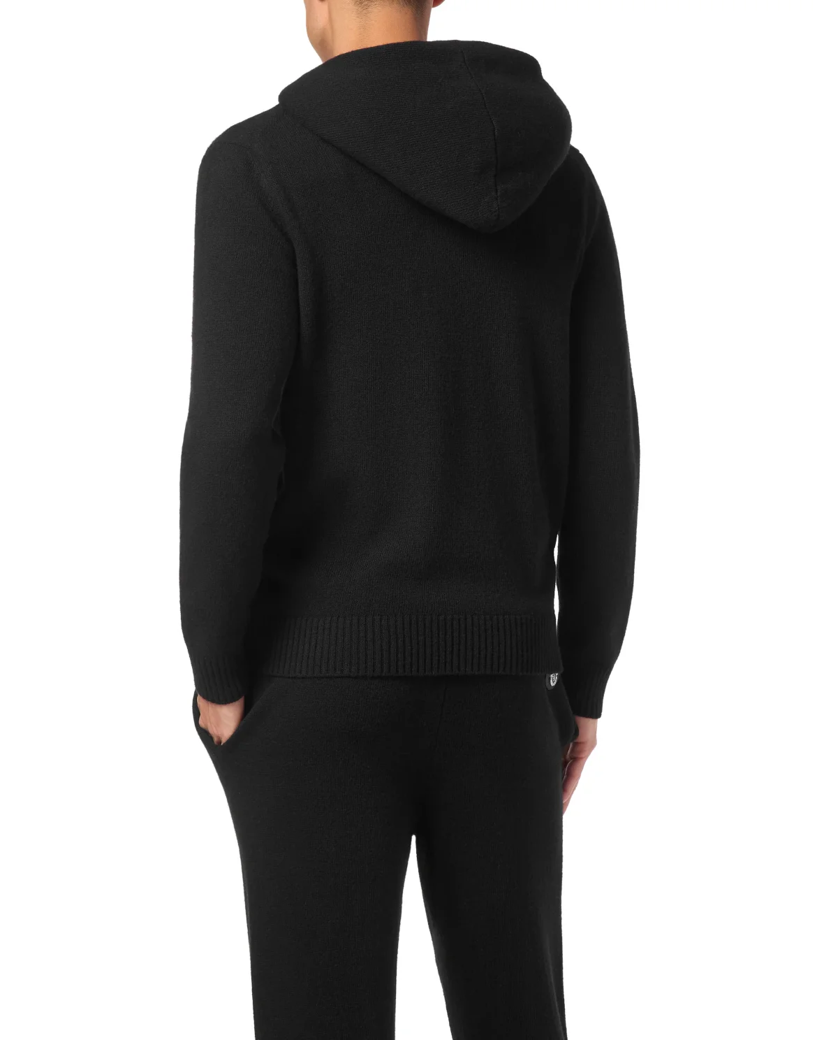 Wool Knit Hoodie, цвет: Черный