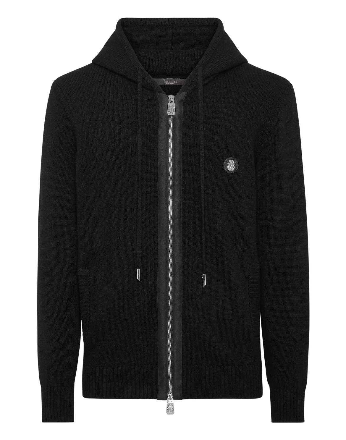 Wool Knit Hoodie, цвет: Черный