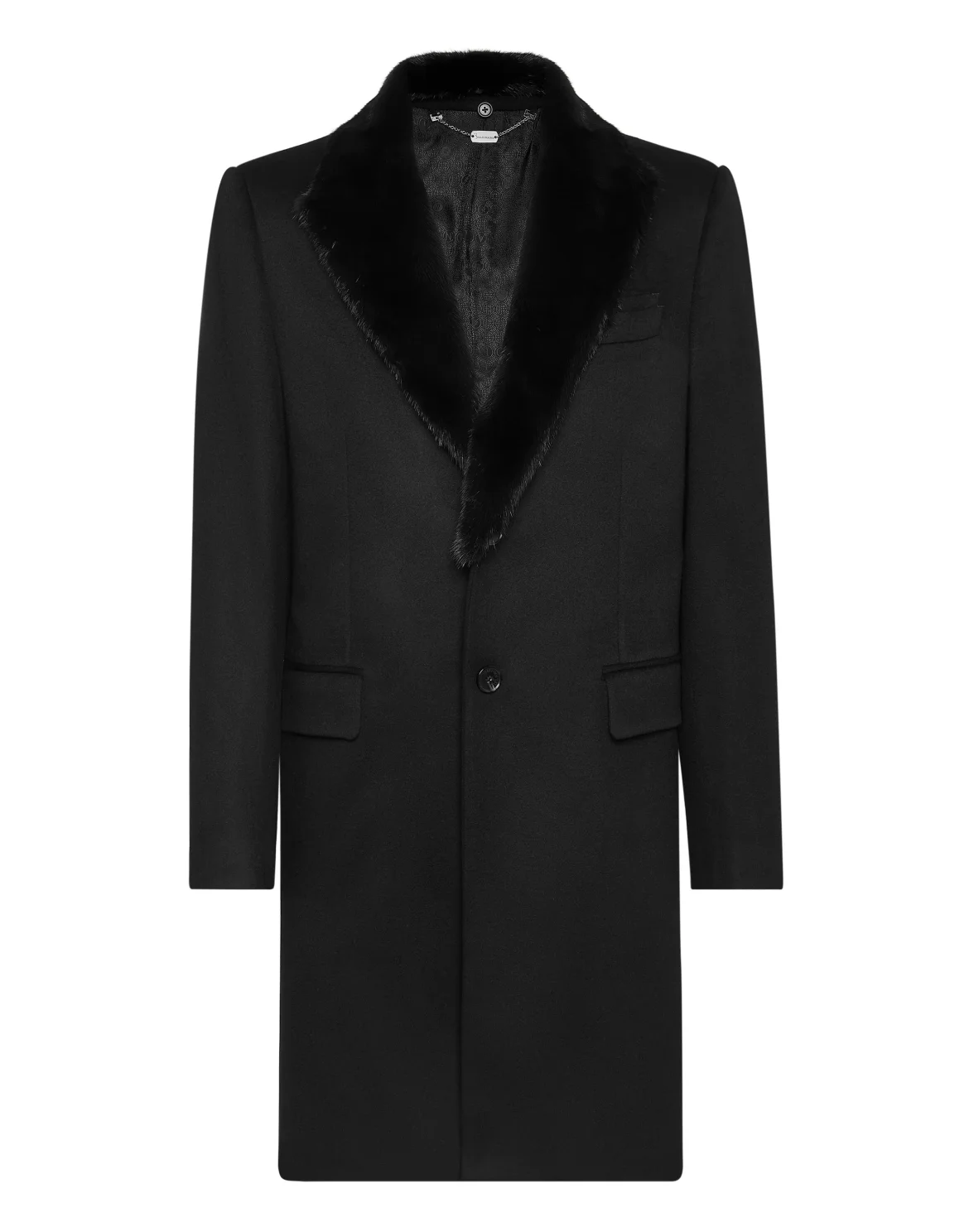 Long Wool Coat, цвет: Черный