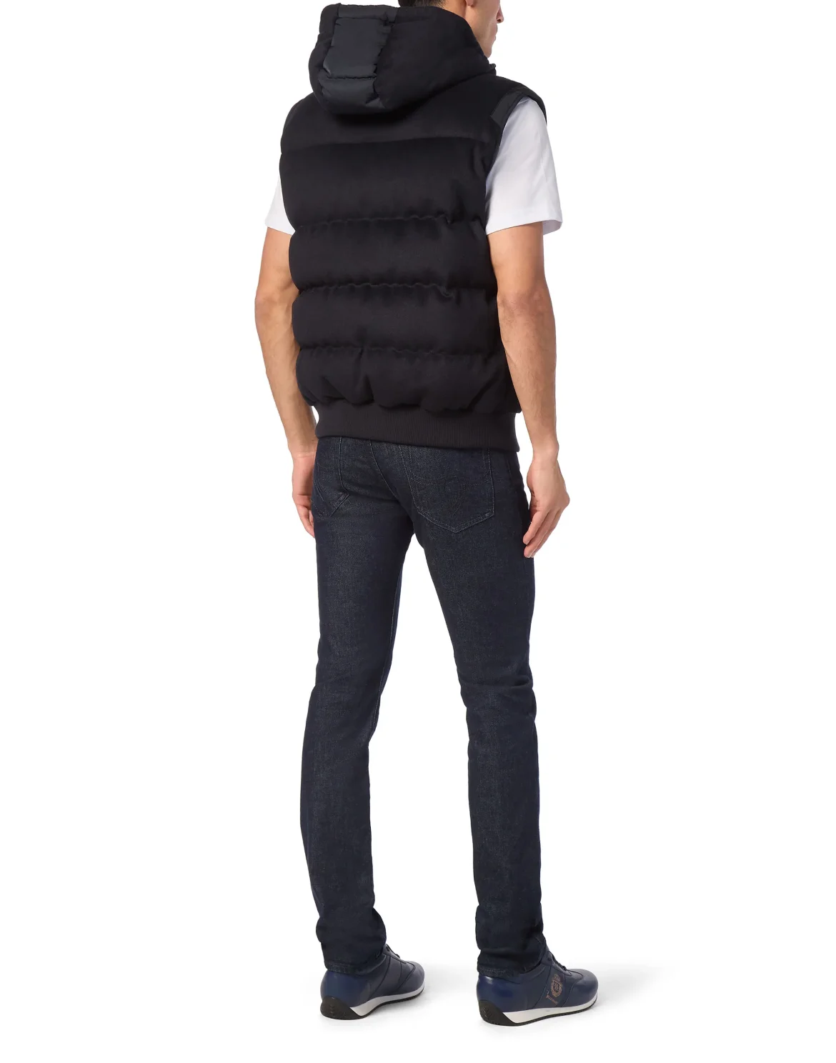 Wool Down Jacket Vest, цвет: Синий