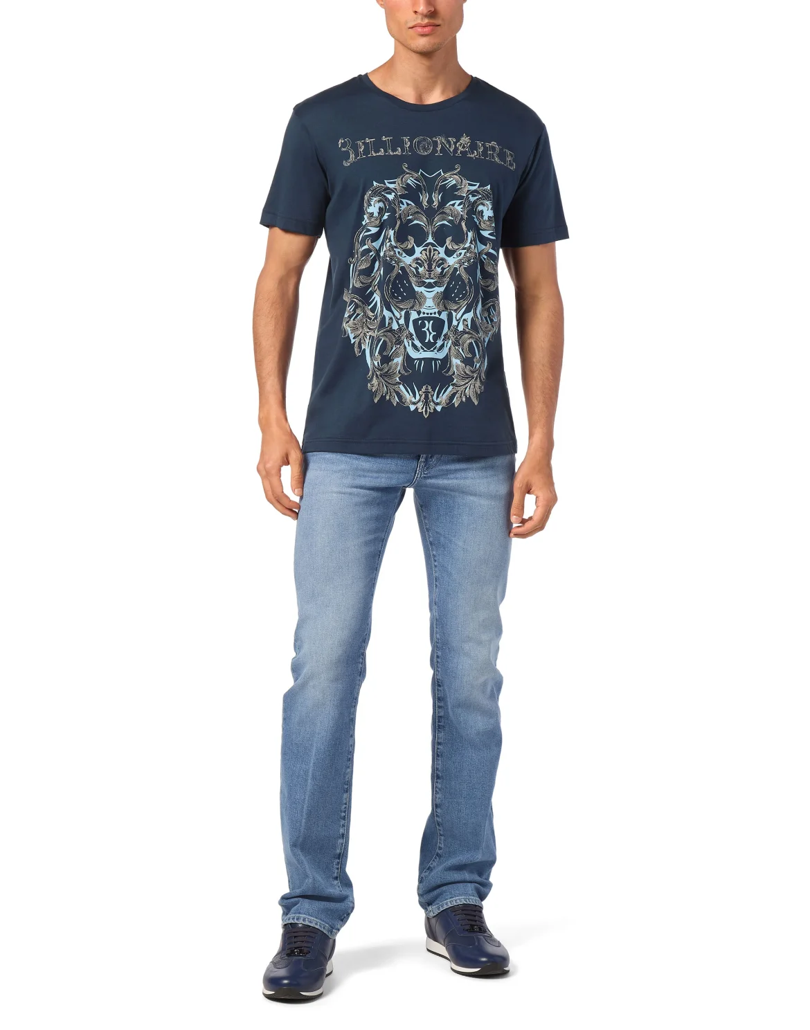 T-shirt Round Neck SS, цвет: Синий