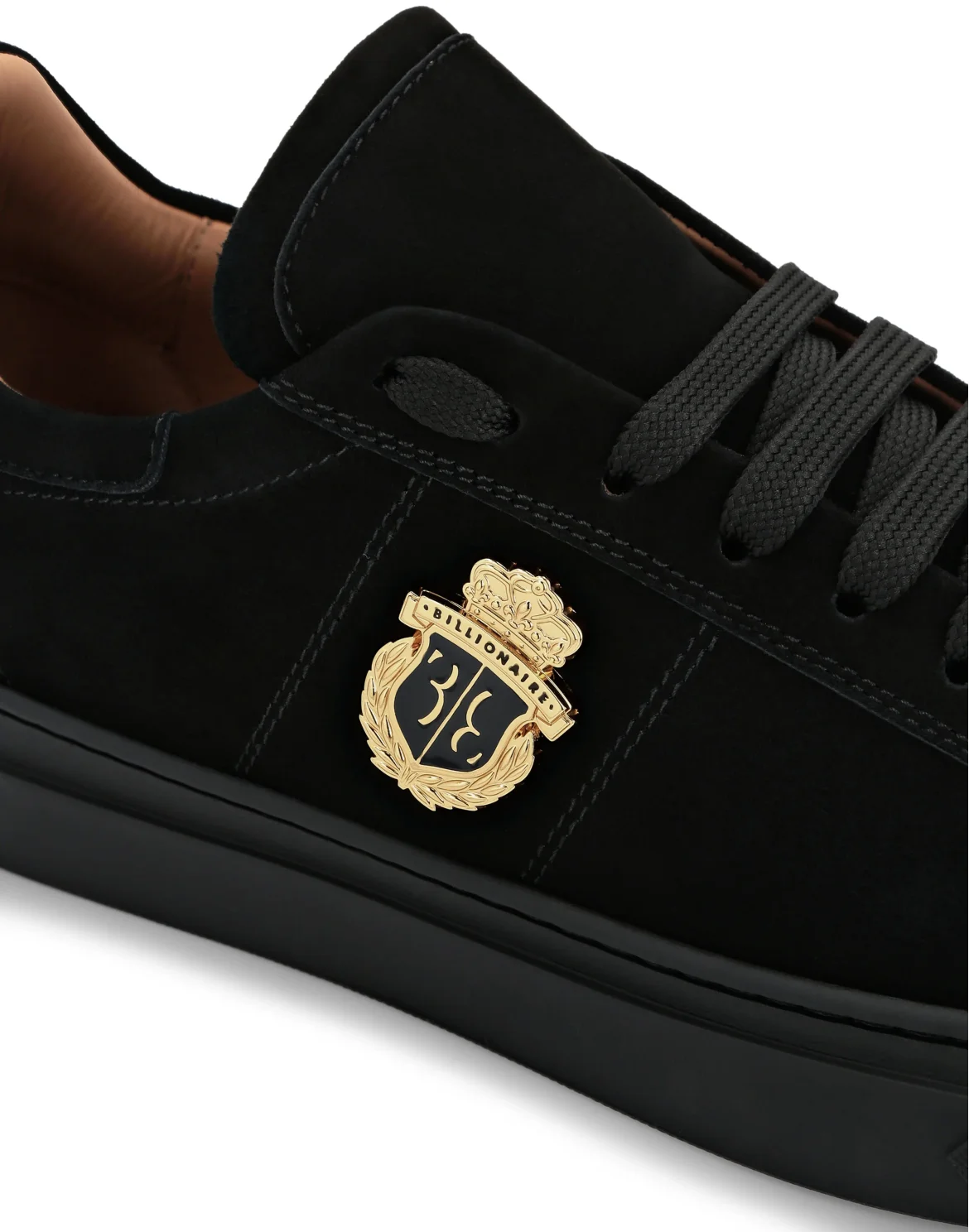 Suede Lo-Top Sneakers, цвет: Черный