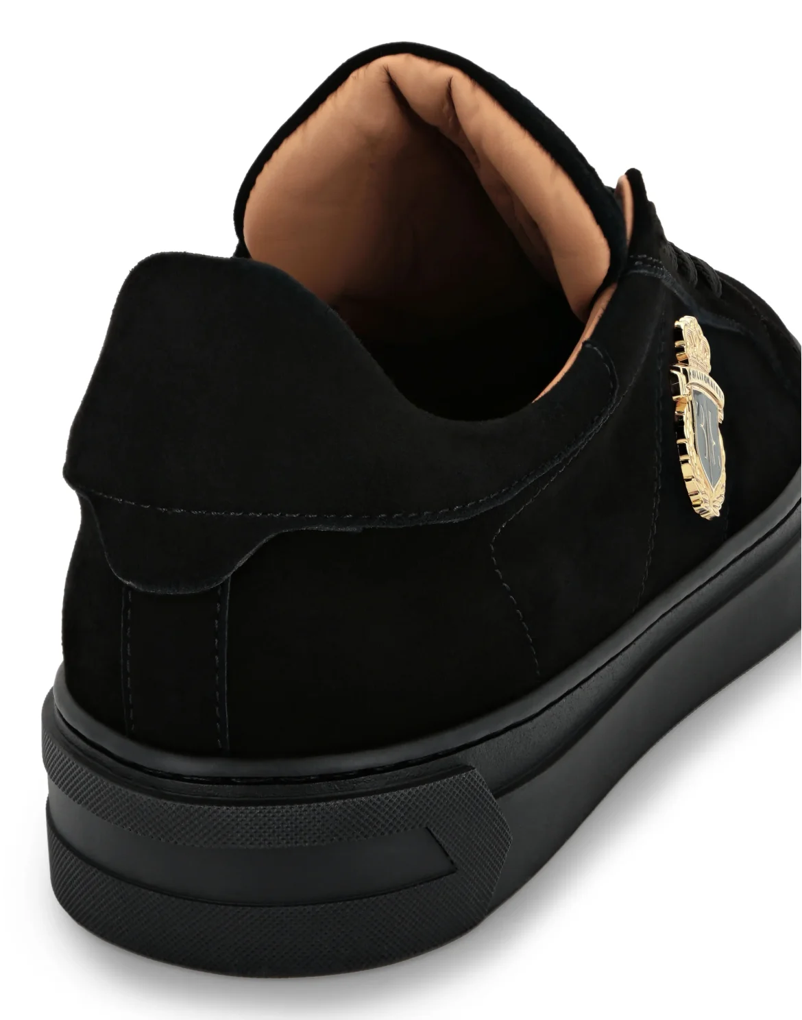 Suede Lo-Top Sneakers, цвет: Черный