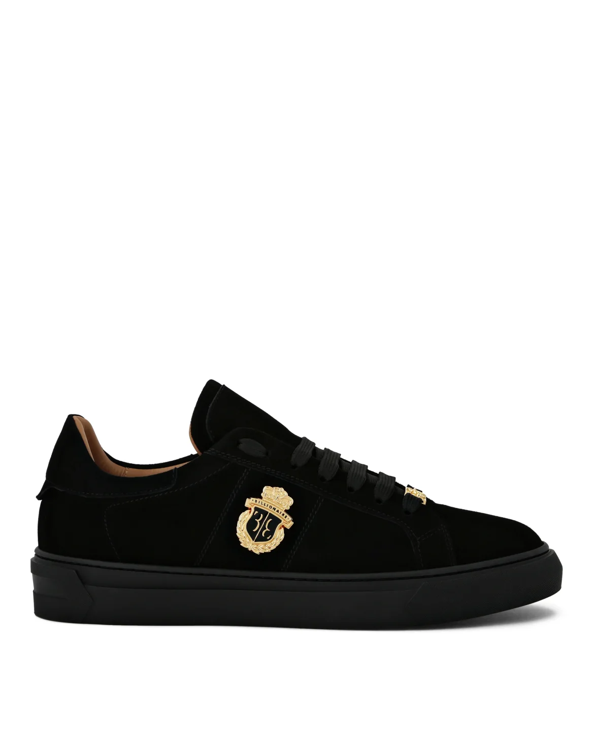Suede Lo-Top Sneakers, цвет: Черный