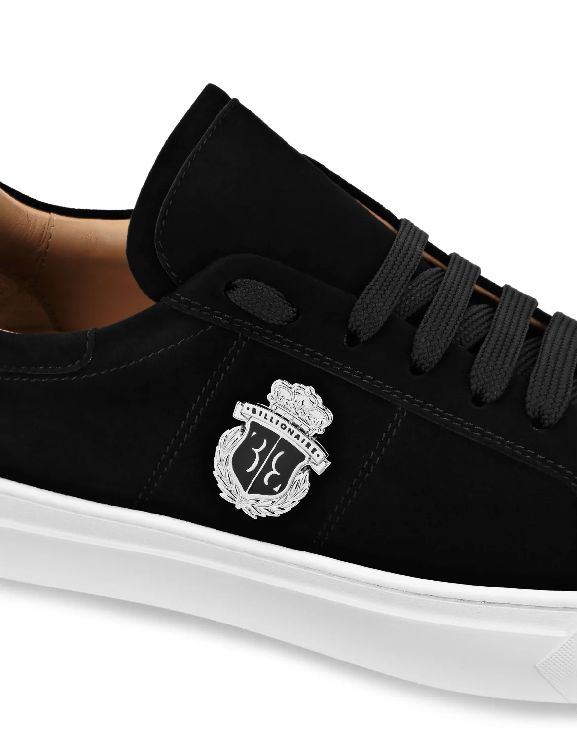 Suede Lo-Top Sneakers, цвет: Черный
