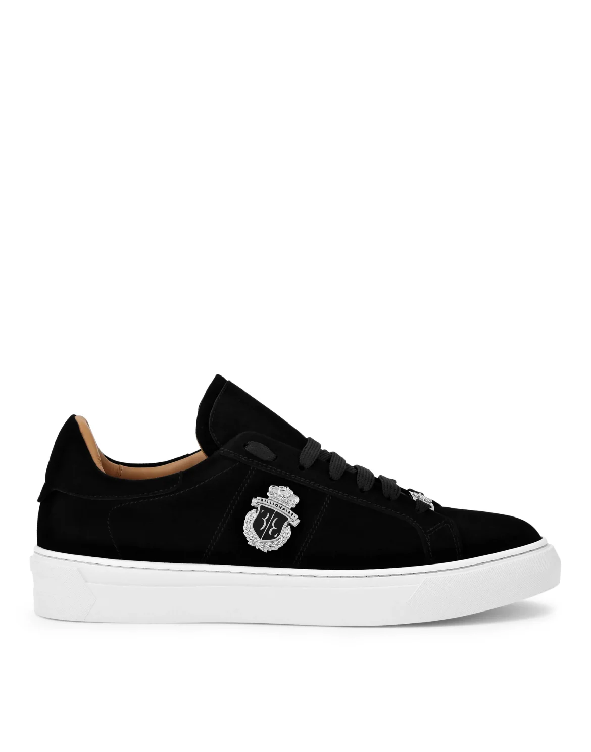 Suede Lo-Top Sneakers, цвет: Черный
