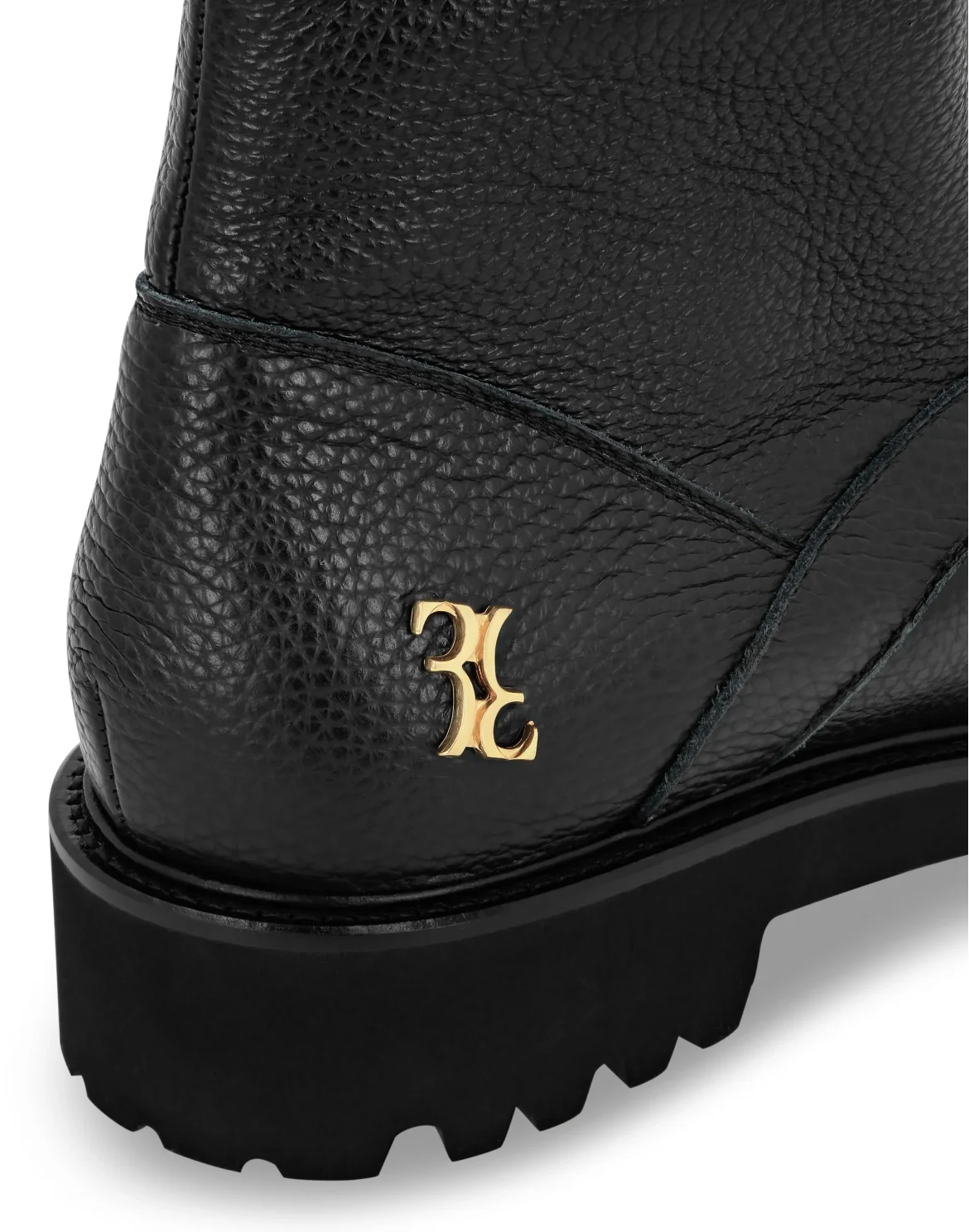 Embossed Leather low boots, цвет: Черный