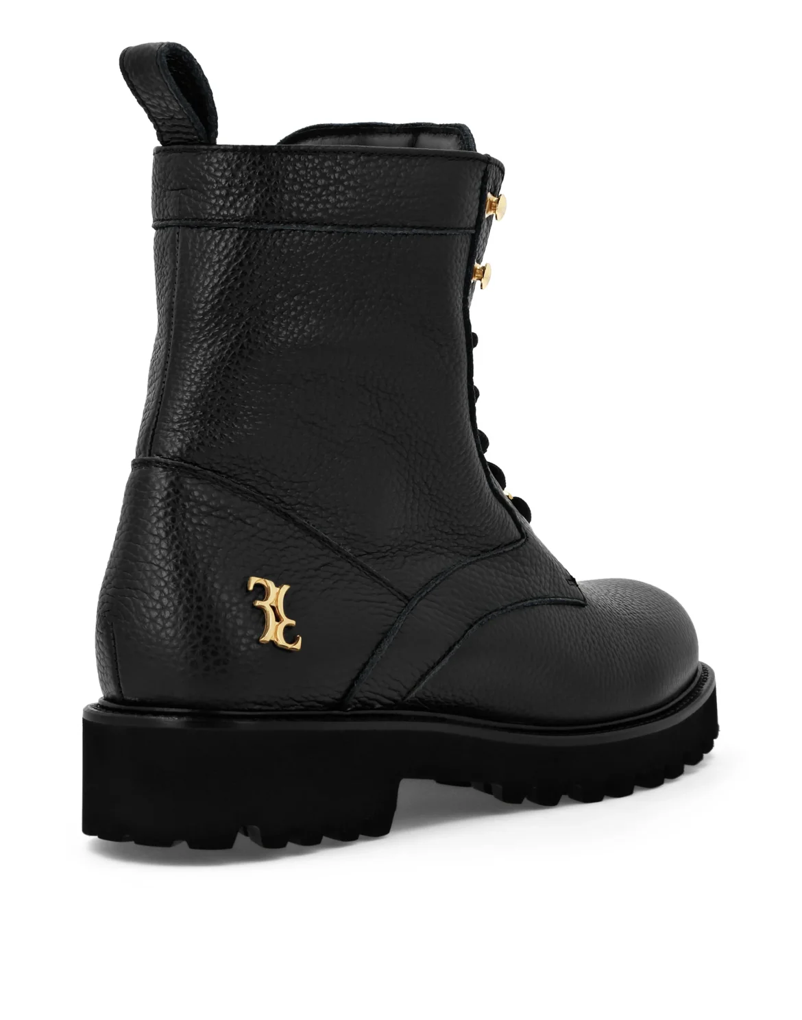Embossed Leather low boots, цвет: Черный