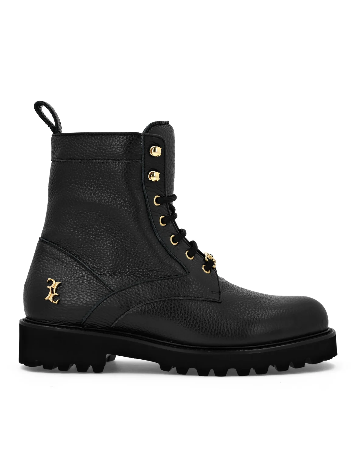 Embossed Leather low boots, цвет: Черный