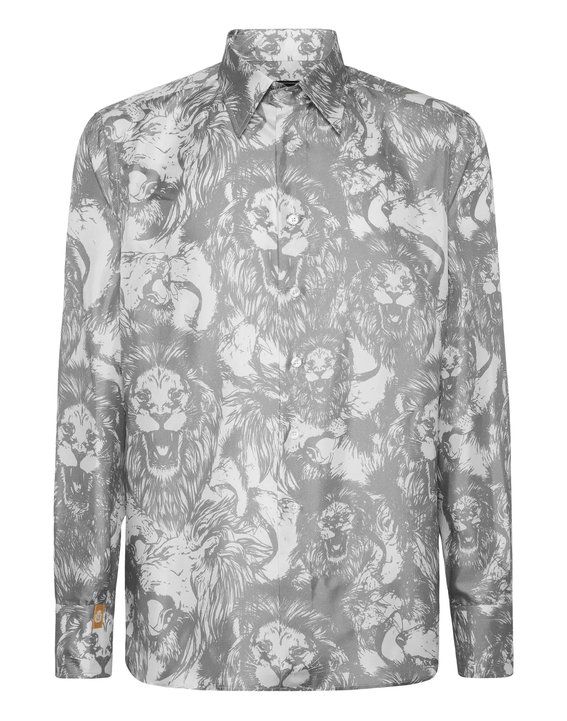 Silk Gold Cut Shirt All-Over Lion, цвет: Белый