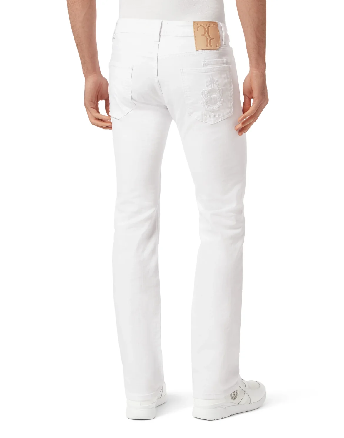 Denim Trousers Regular Fit, цвет: Белый