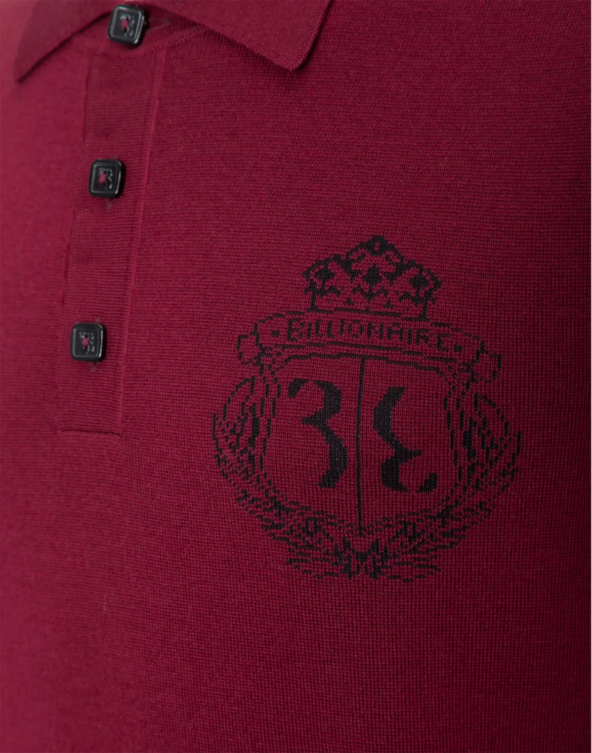 Pullover Polo Neck LS "I was", цвет: Красный