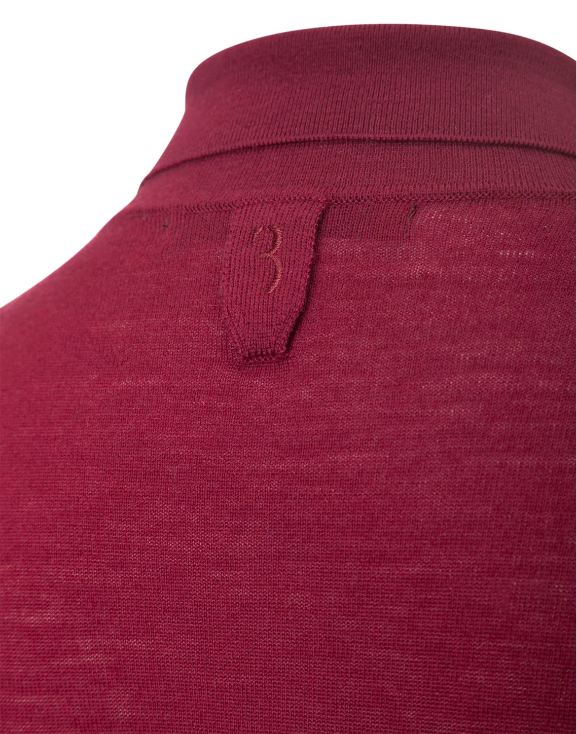 Pullover Polo Neck LS "I was", цвет: Красный