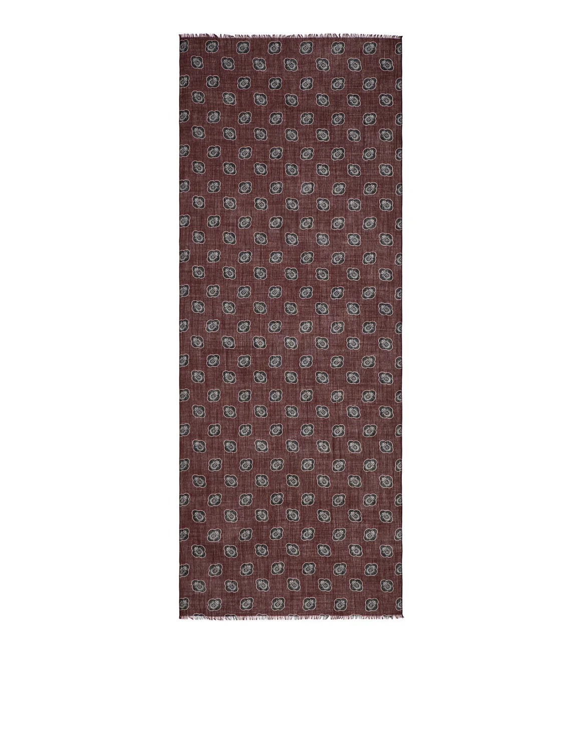 Long Scarf "Flowers", цвет: Красный