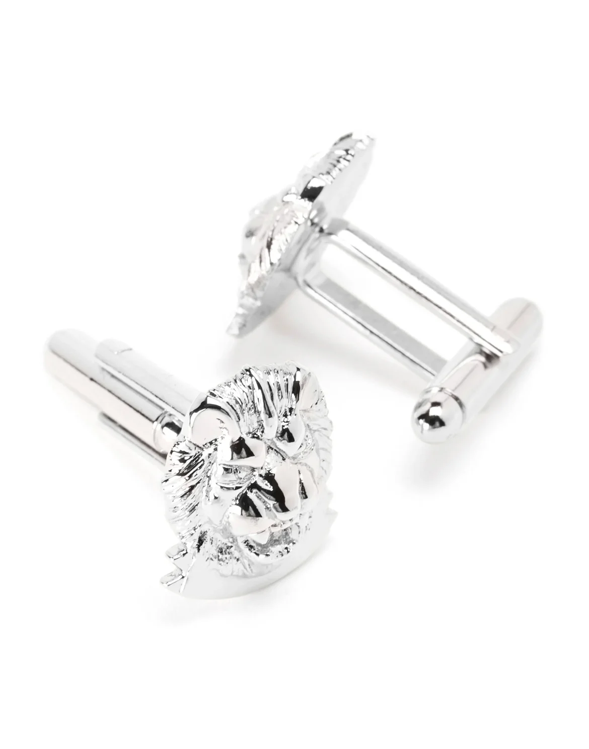 metal cufflinks "Clock", цвет: Серебристый