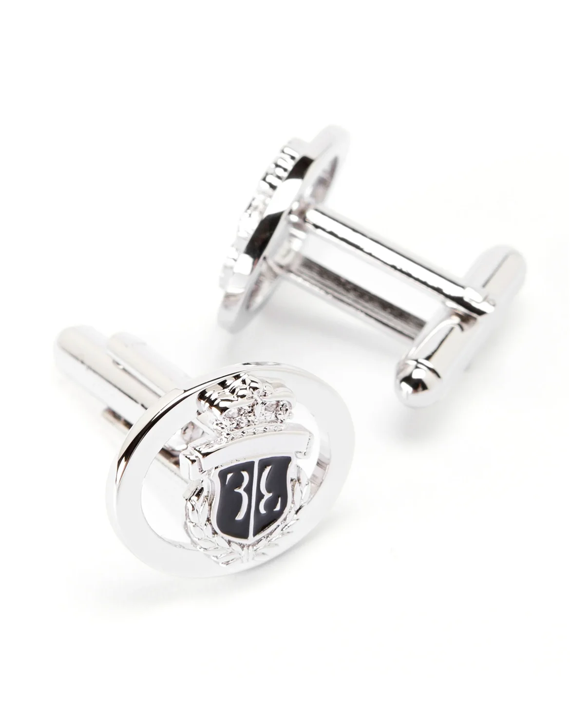 metal cufflinks "Deep", цвет: Черный