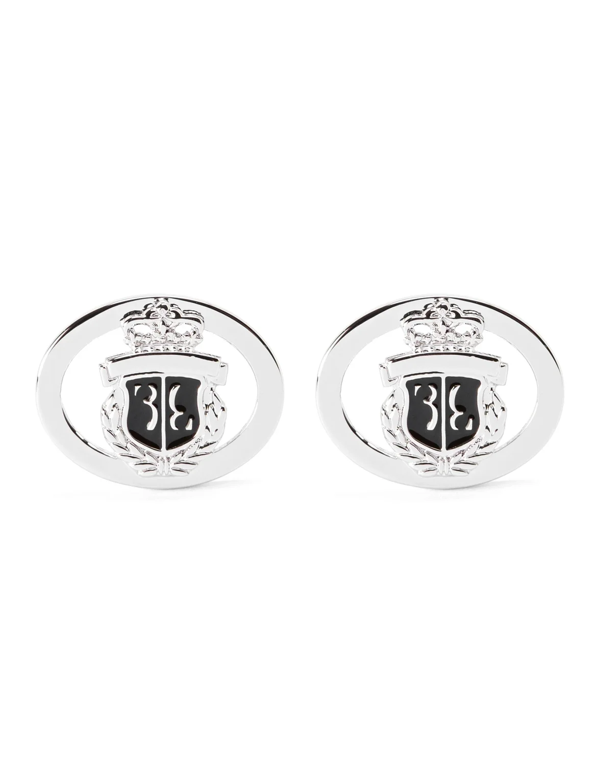 metal cufflinks "Deep", цвет: Черный