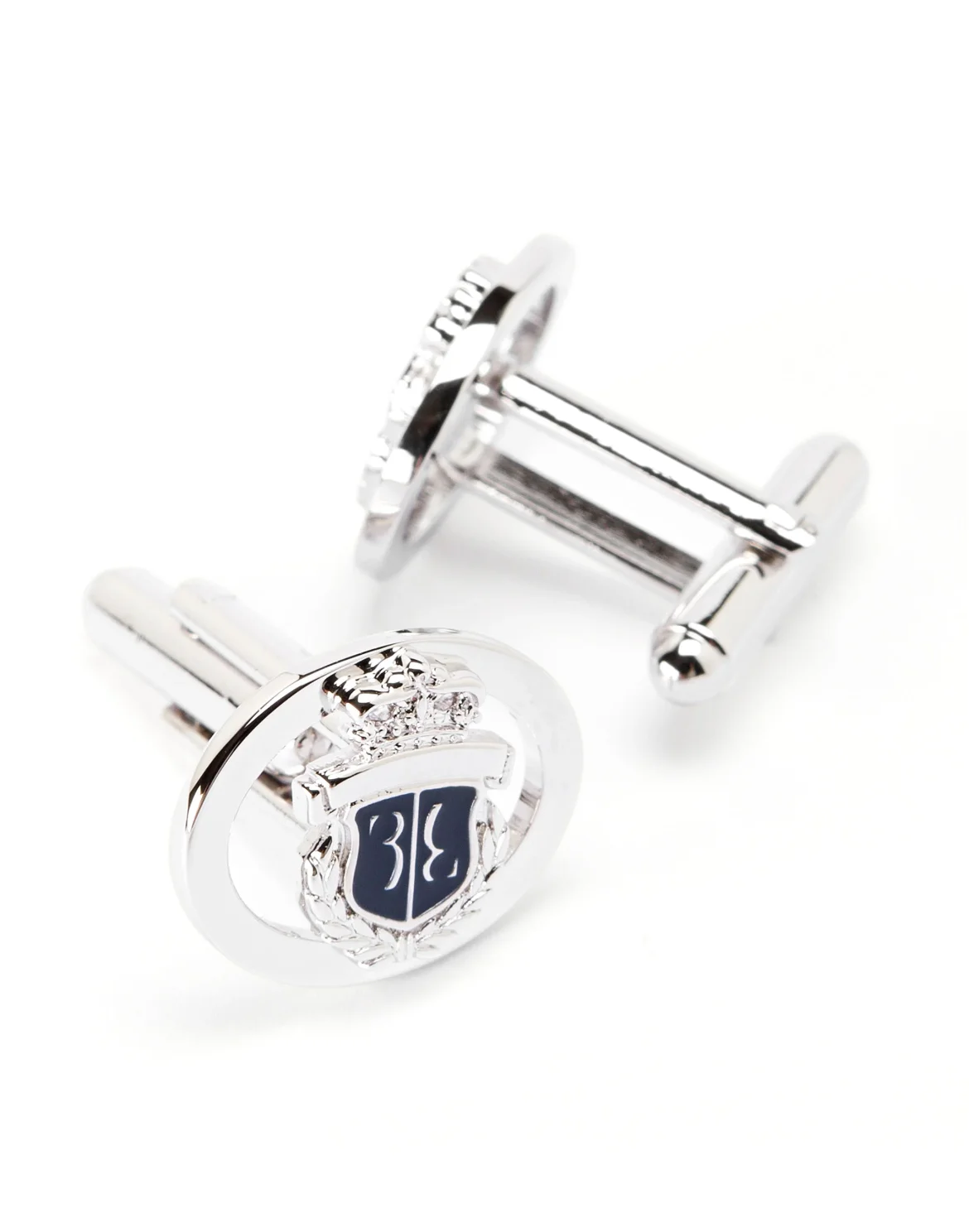 metal cufflinks "Deep", цвет: Синий