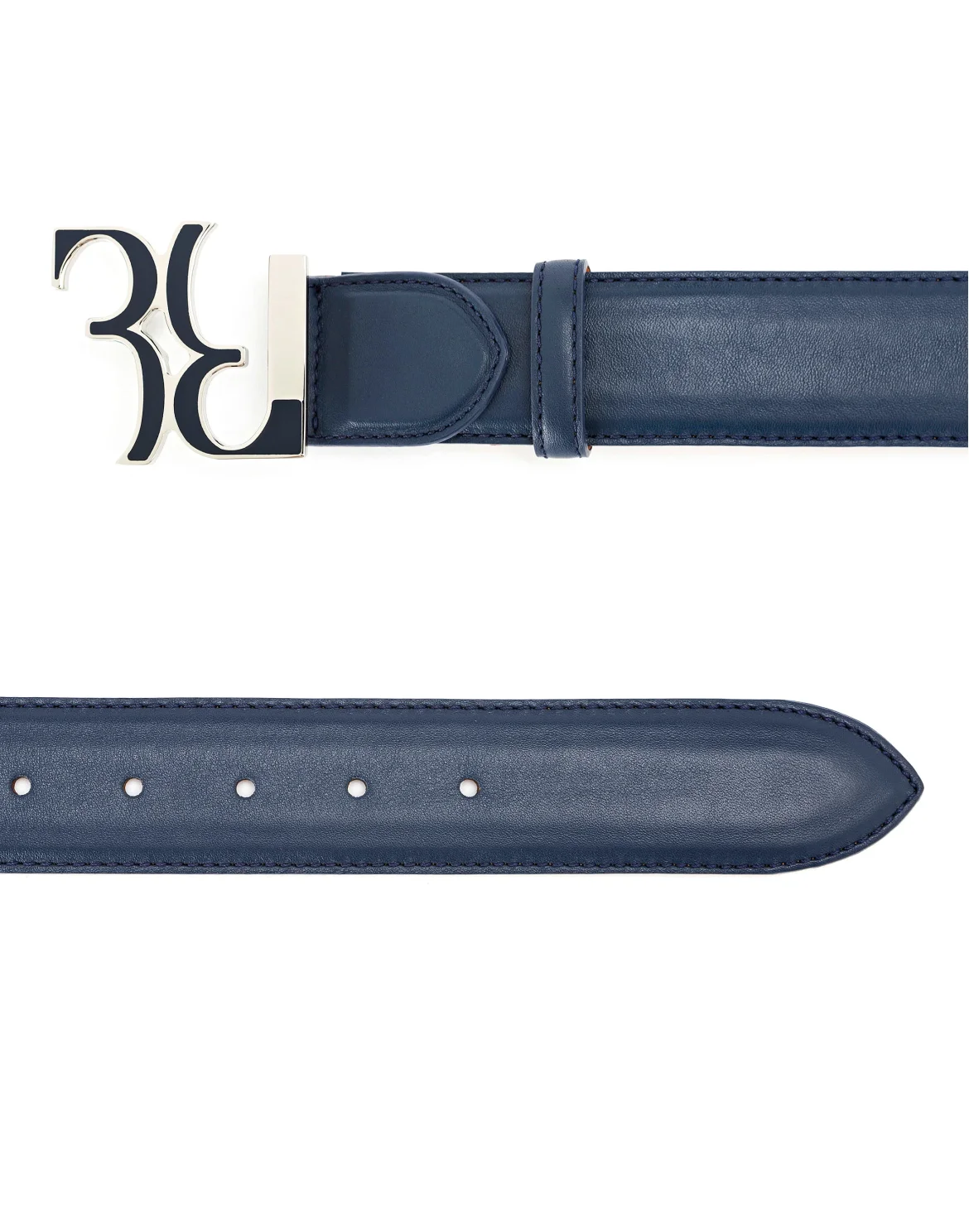 Leather Belts "Austin", цвет: Синий