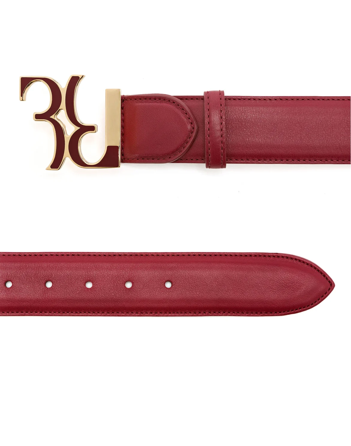 Leather Belts "Austin", цвет: Красный