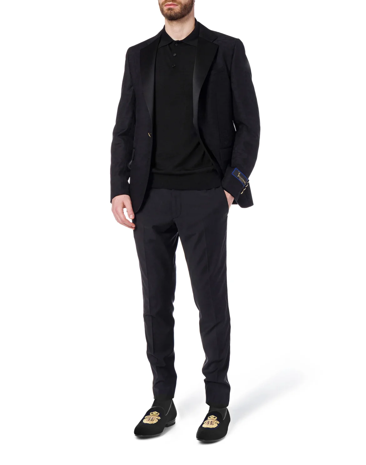 Pullover Polo-Neck LS "Cross", цвет: Черный