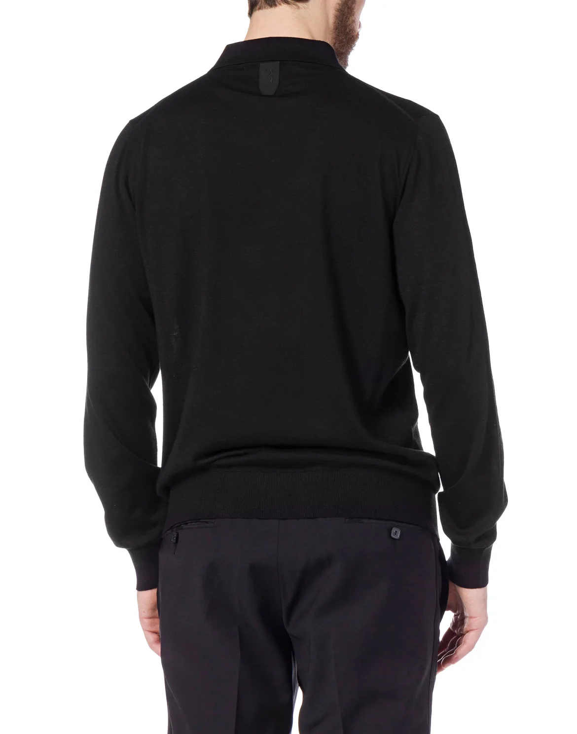 Pullover Polo-Neck LS "Cross", цвет: Черный