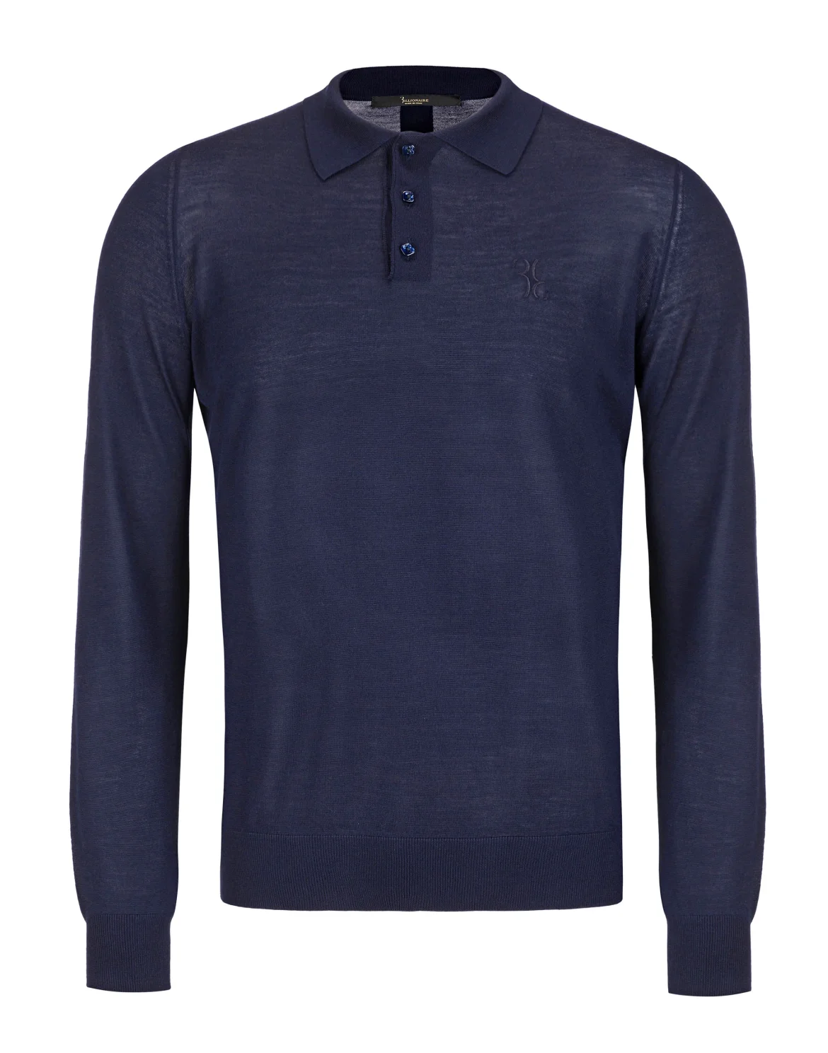 Pullover Polo-Neck LS "Cross", цвет: Синий