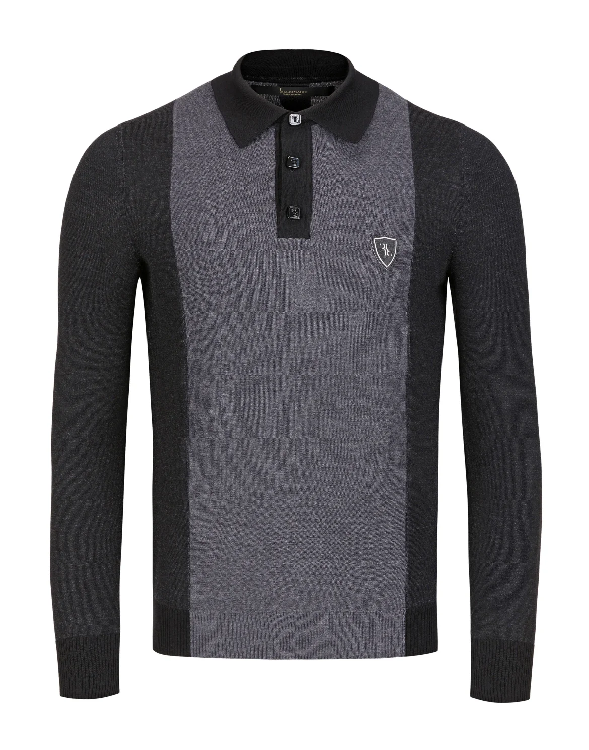 Pullover Polo-Neck LS "Romanov", цвет: Серый