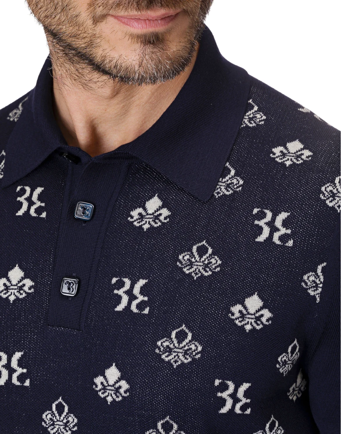 Pullover Polo-Neck LS "Otto", цвет: Синий