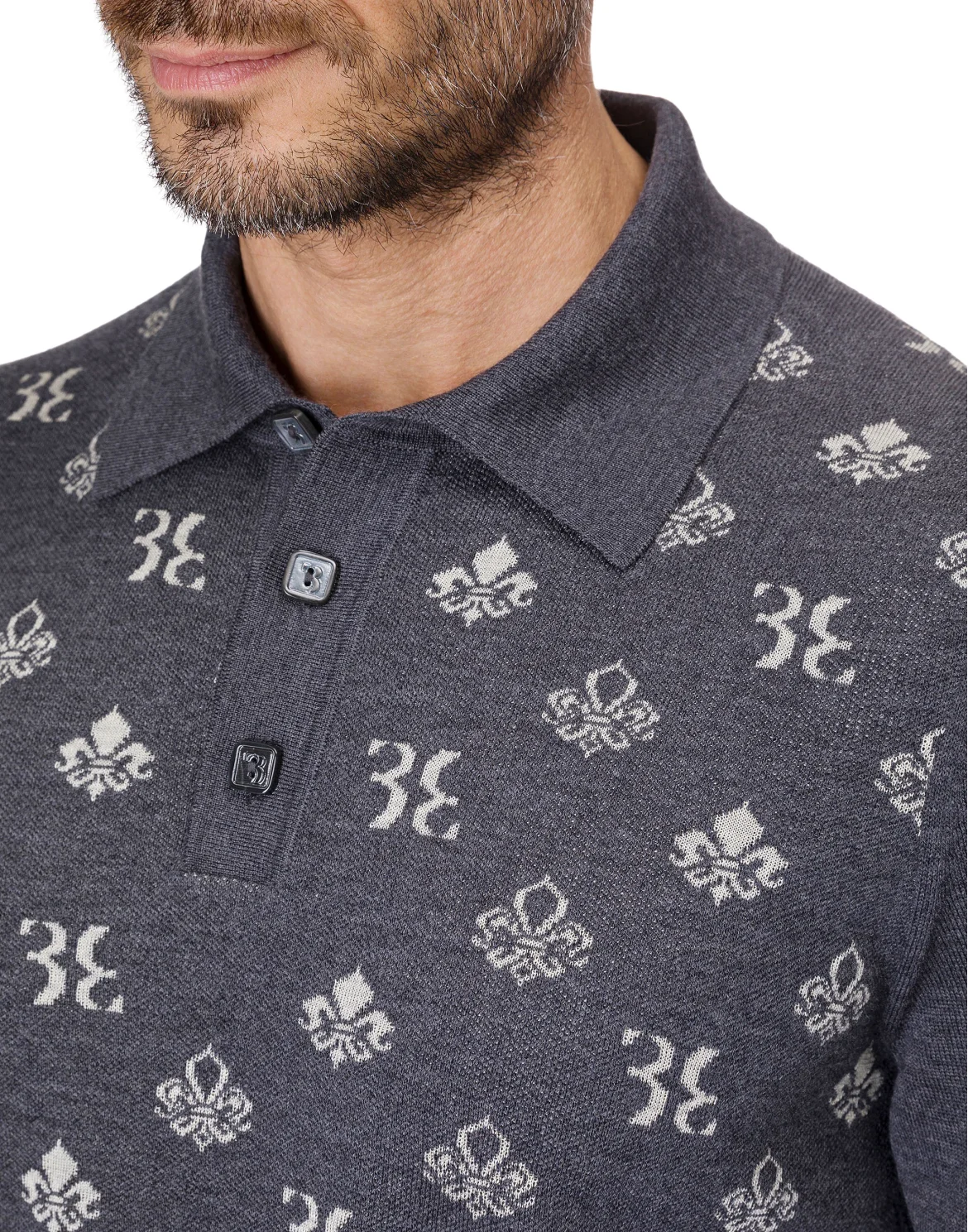 Pullover Polo-Neck LS "Otto", цвет: Серый