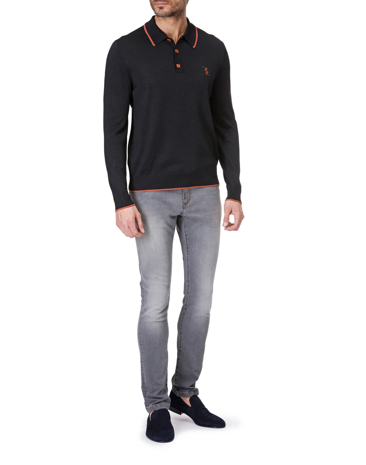Pullover Polo-Neck LS "Patrick", цвет: Черный