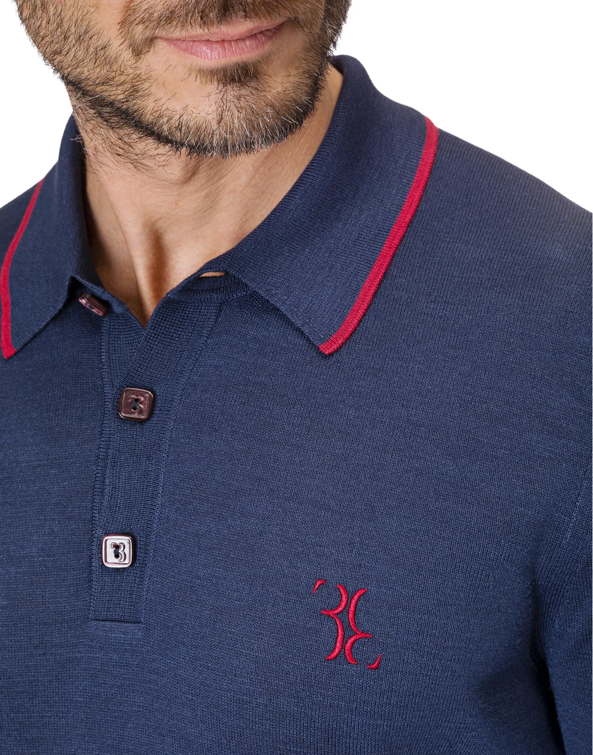 Pullover Polo-Neck LS "Patrick", цвет: Синий