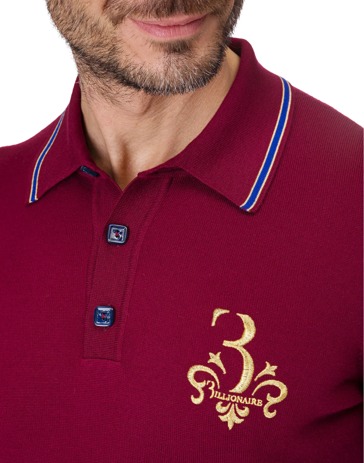 Pullover Polo-Neck LS "Gustav", цвет: Красный