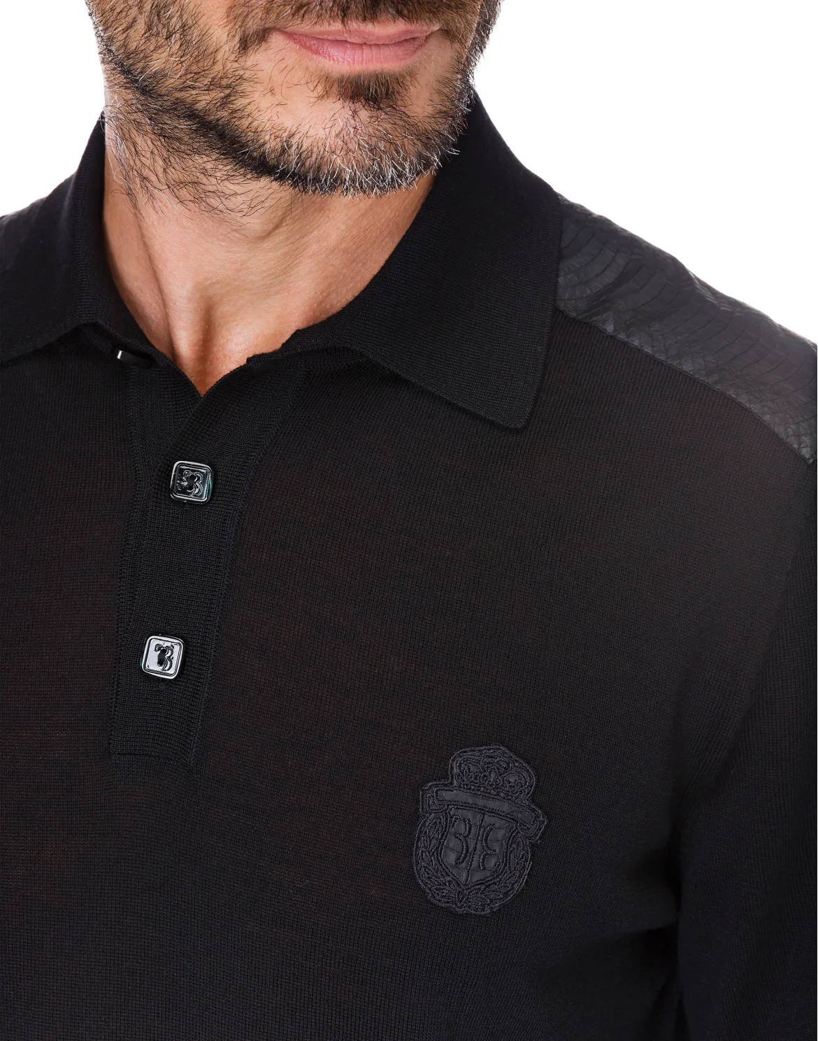 Pullover Polo-Neck LS "Greul", цвет: Черный