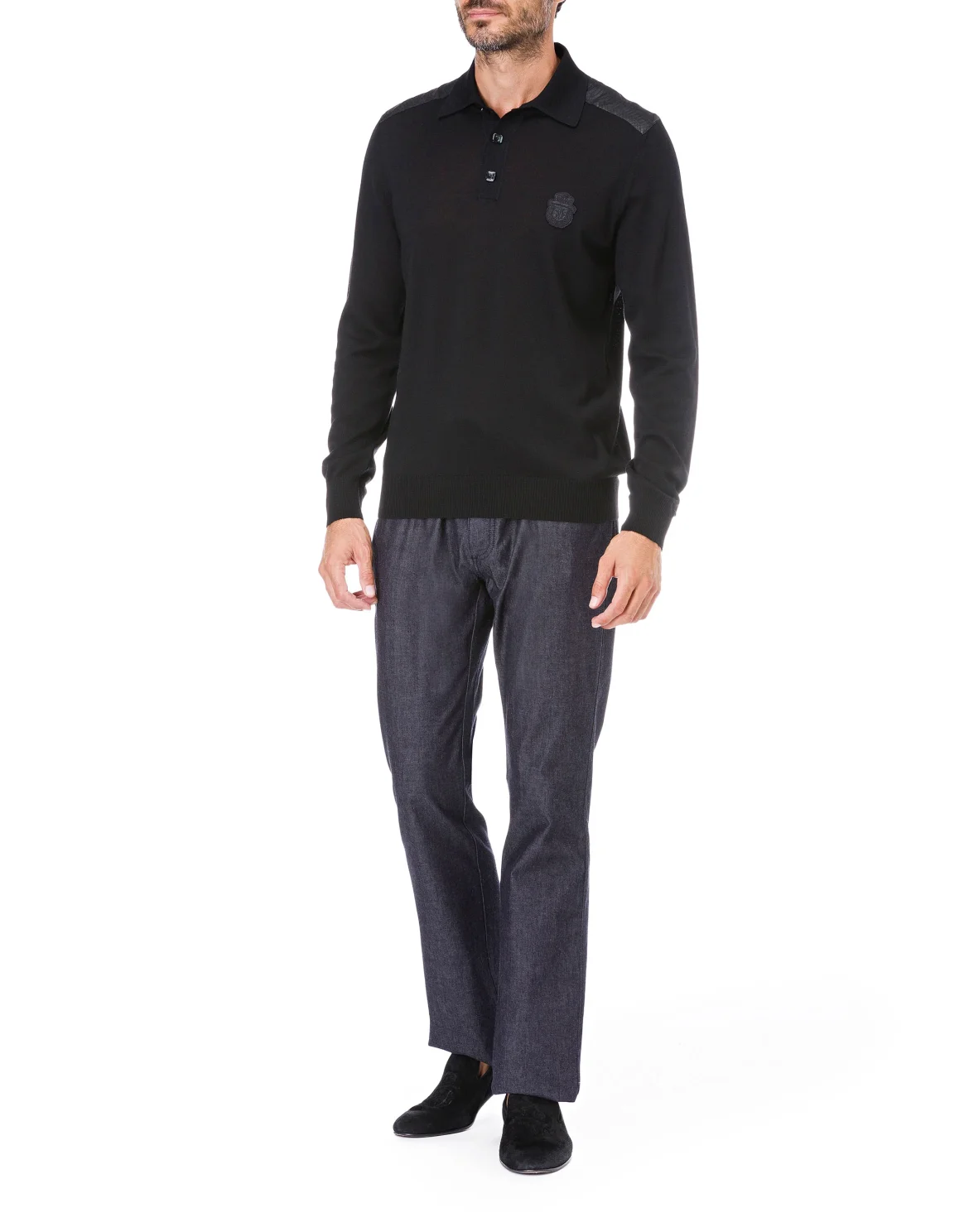 Pullover Polo-Neck LS "Greul", цвет: Черный
