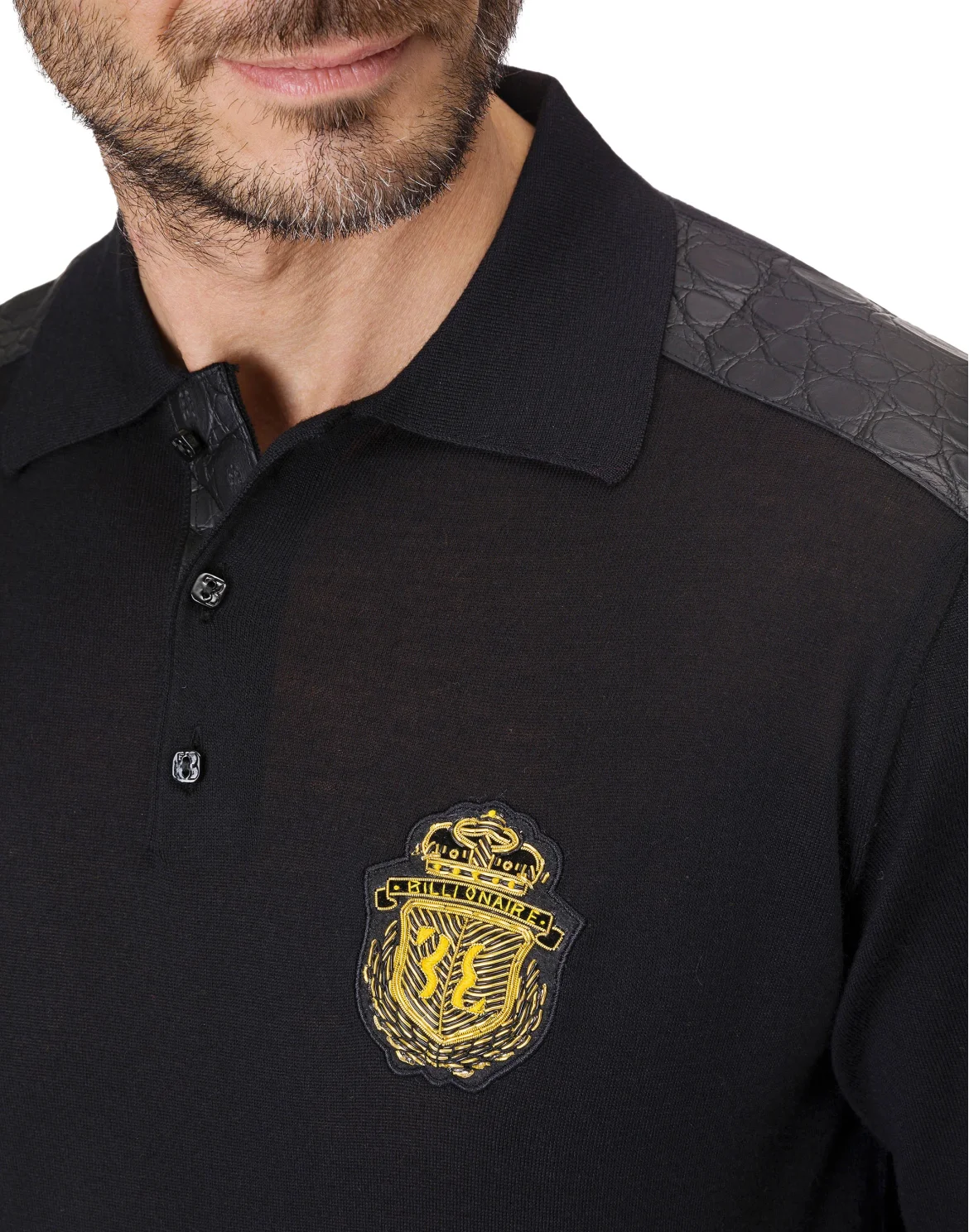 Pullover Polo-Neck LS "Sullivan", цвет: Черный