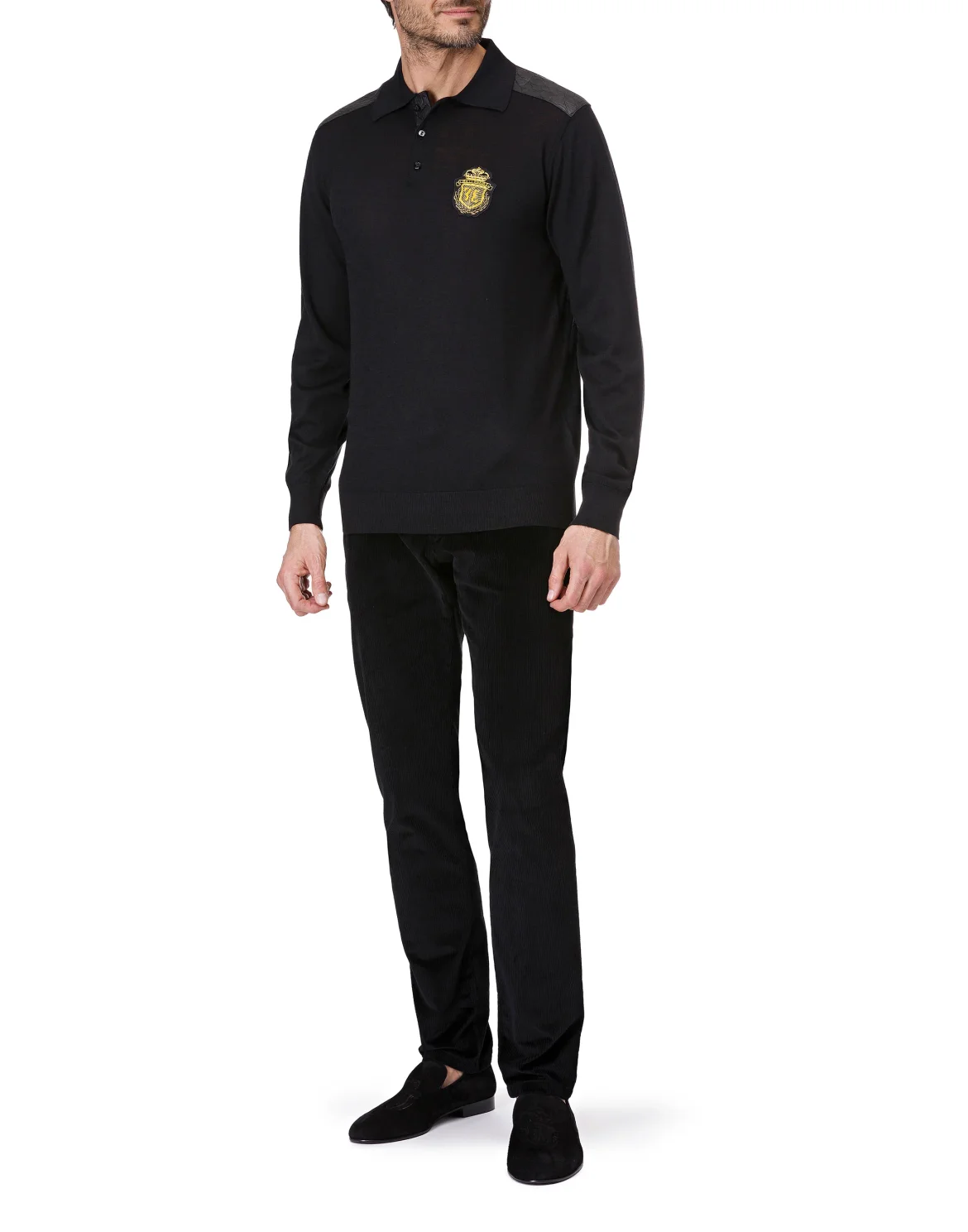 Pullover Polo-Neck LS "Sullivan", цвет: Черный
