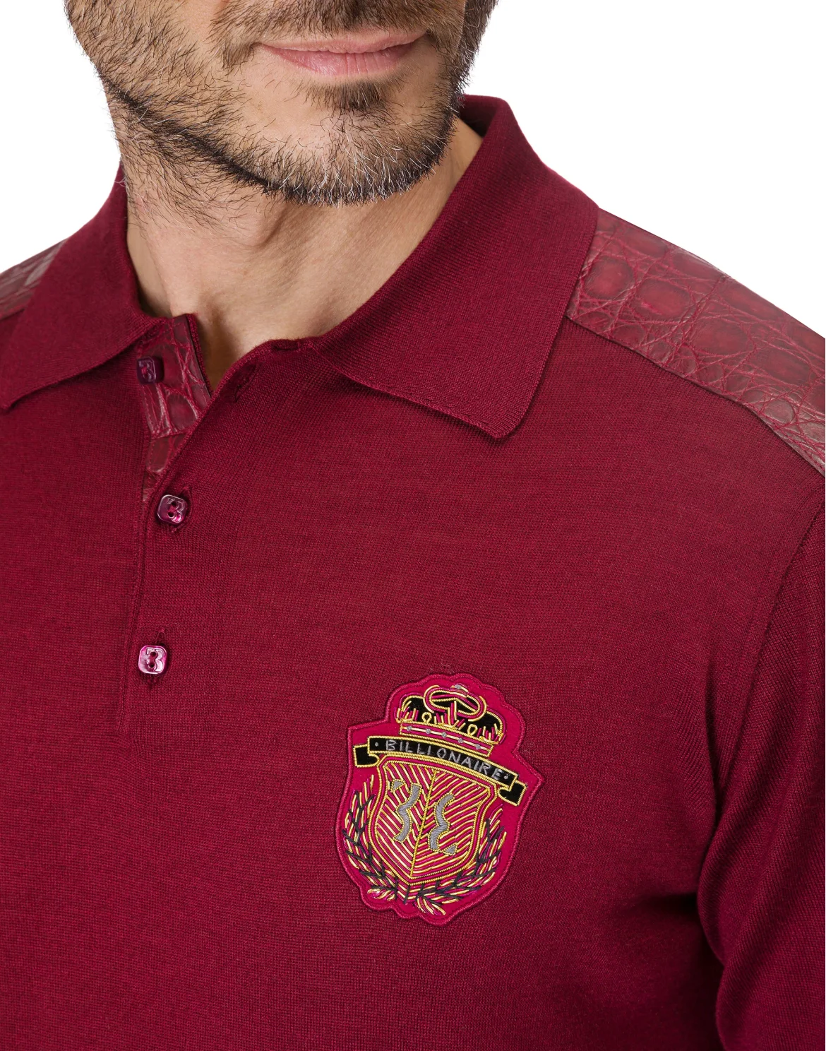 Pullover Polo-Neck LS "Sullivan", цвет: Красный
