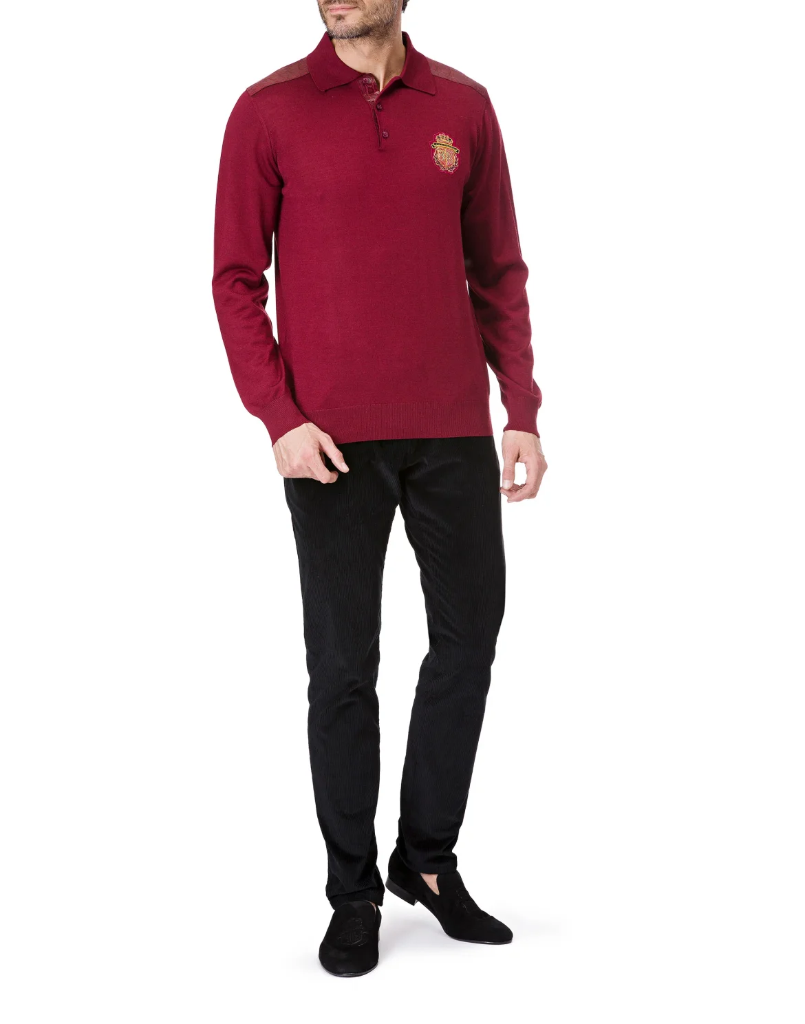 Pullover Polo-Neck LS "Sullivan", цвет: Красный