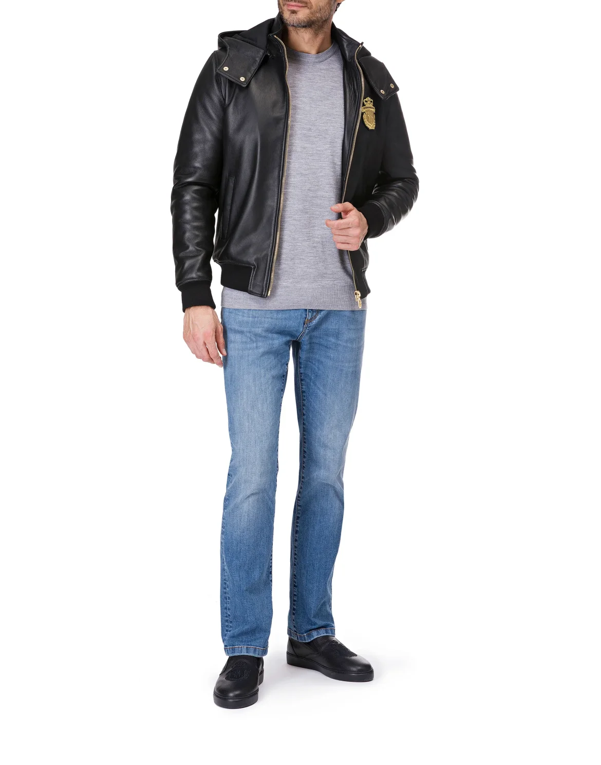 Pullover Round Neck LS "Brixton", цвет: Серый