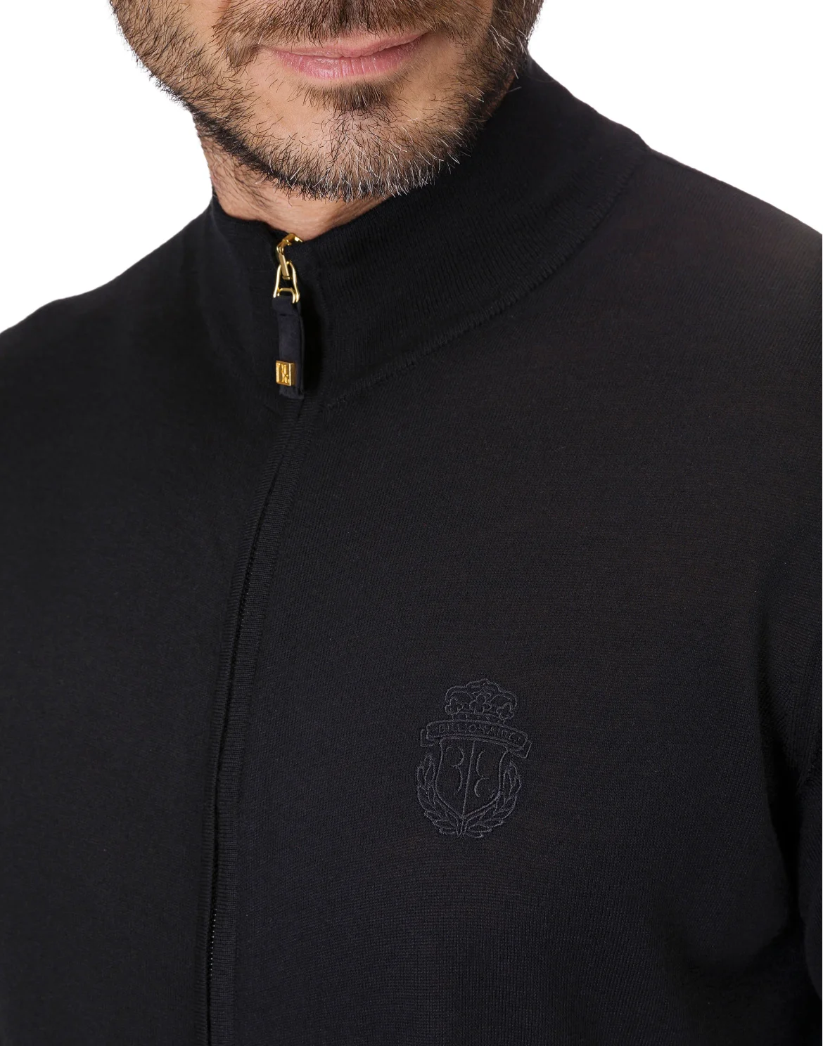 Pullover full zip "Dalston", цвет: Черный