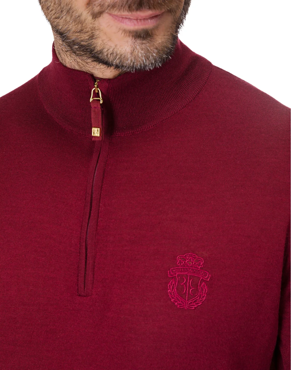 Pullover zip mock "Kensing", цвет: Красный