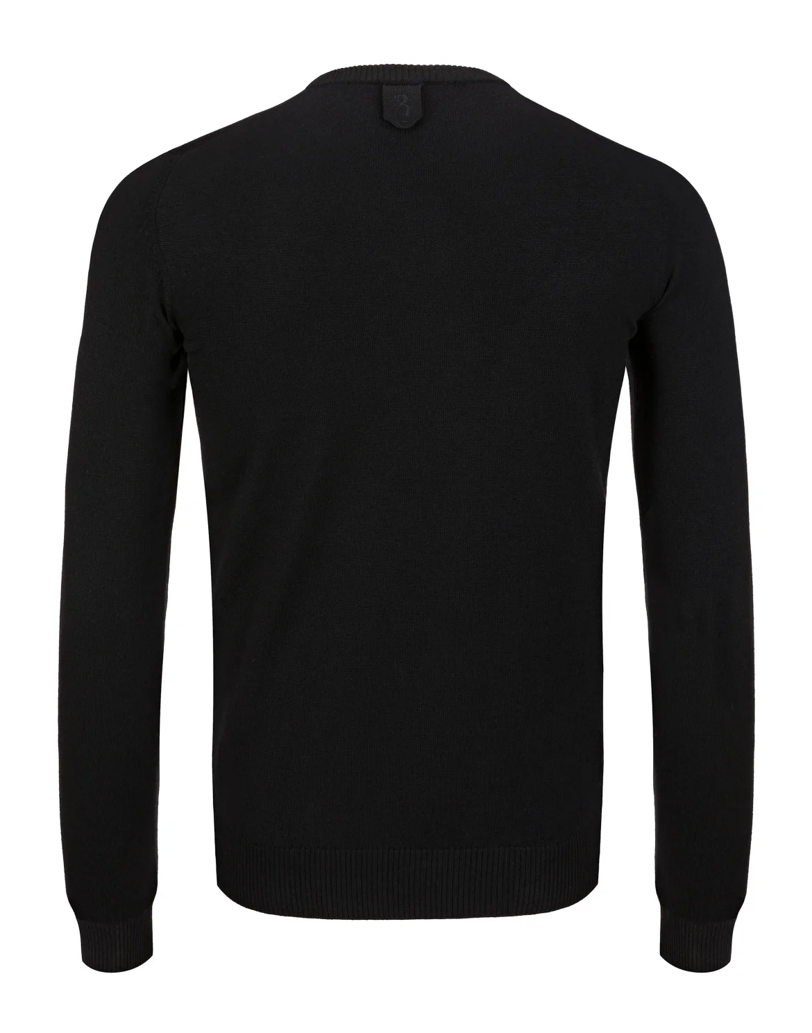 Pullover Round Neck LS "Justin", цвет: Черный