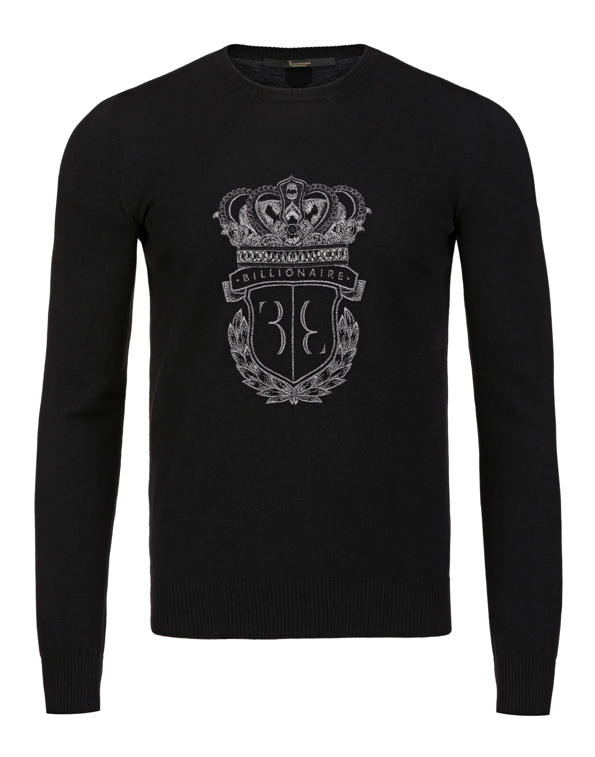 Pullover Round Neck LS "Justin", цвет: Черный