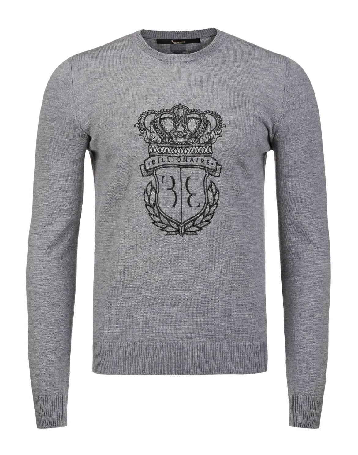 Pullover Round Neck LS "Justin", цвет: Серый