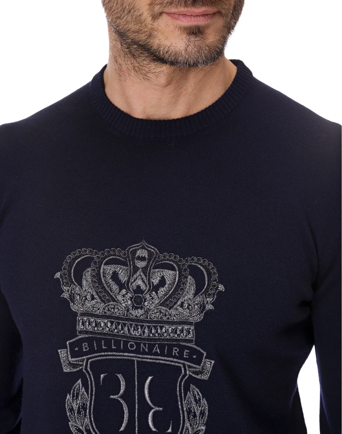Pullover Round Neck LS "Justin", цвет: Синий