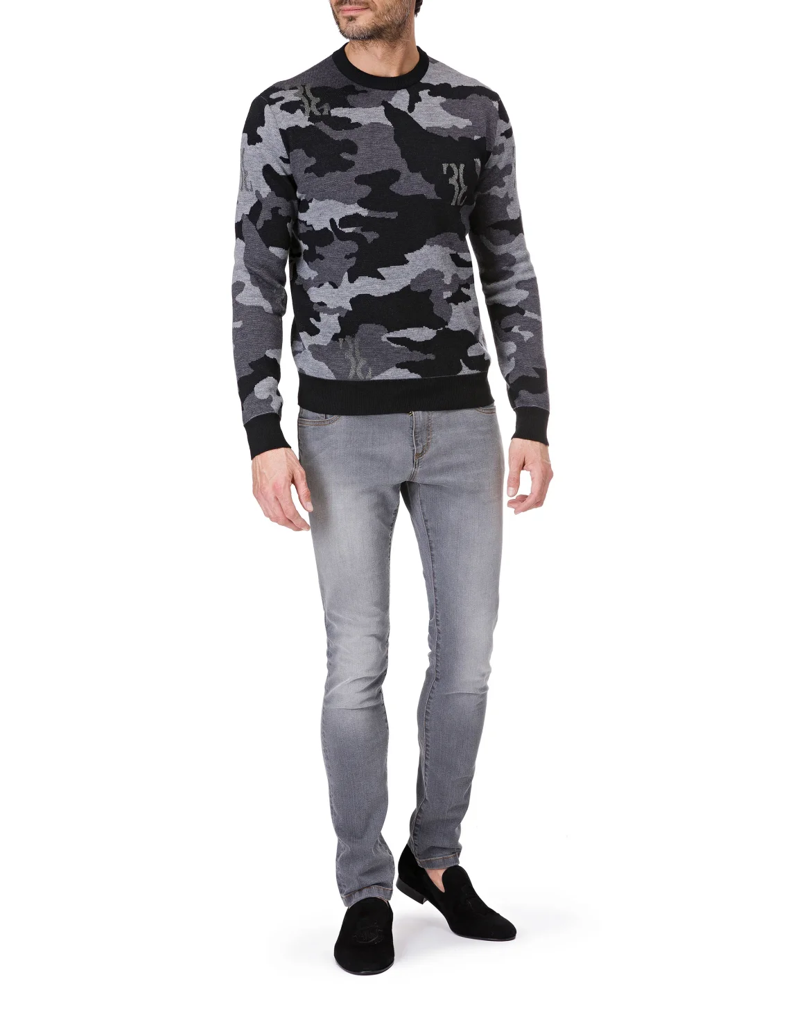 Pullover Round Neck LS "Stephen", цвет: Черный